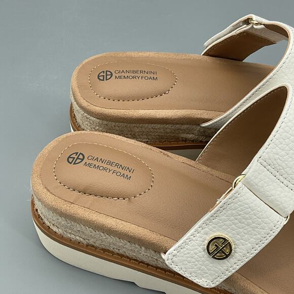 NEW Giani Bernini Women’s Bryerr Adjustable Espadrille Sandals Ivory Size 9M - Picture 6 of 10